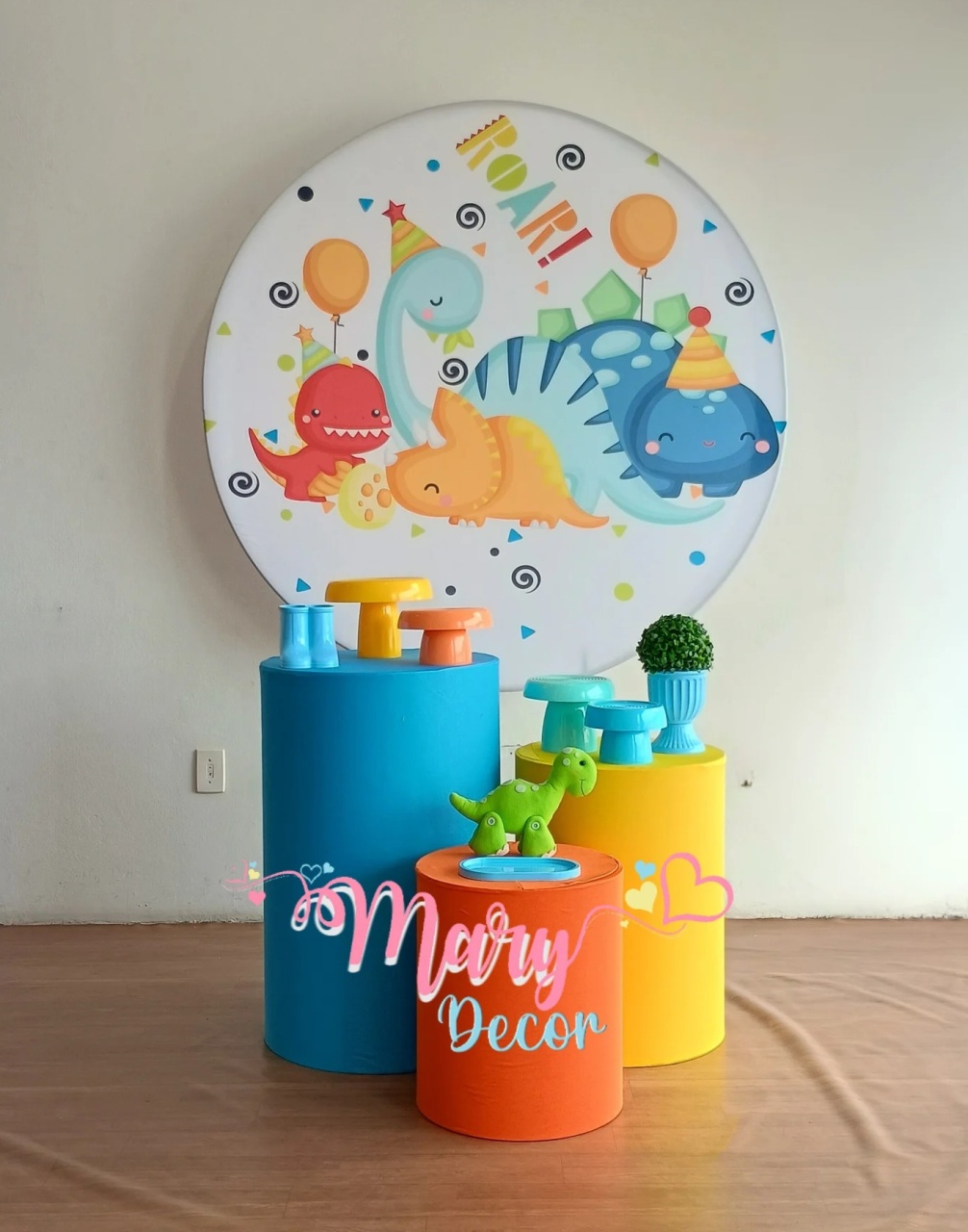 Dino Baby Kit Básico  - Mary Decor Festas & Locações