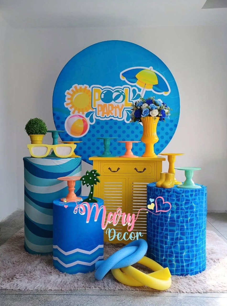 Pool Party  Kit Festa Em Casa  - Mary Decor Festas & Locações