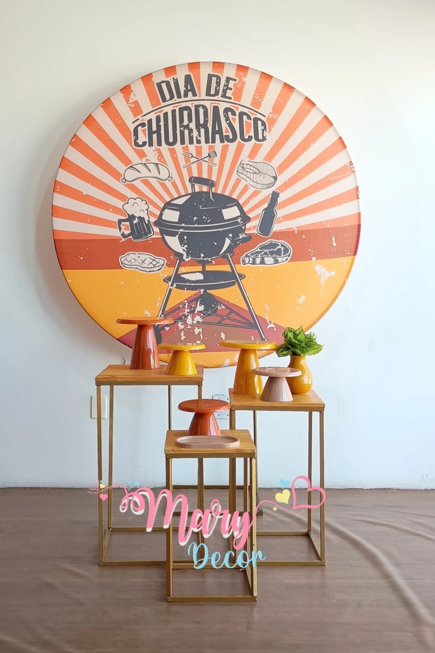  Churrasco  - Mary Decor Festas & Locações