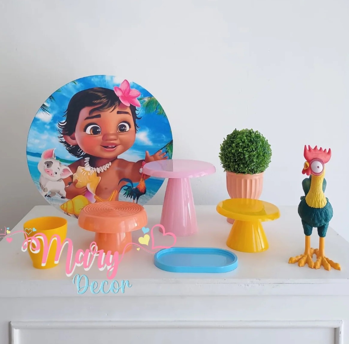 Mini Kit  Moana  - Mary Decor Festas & Locações