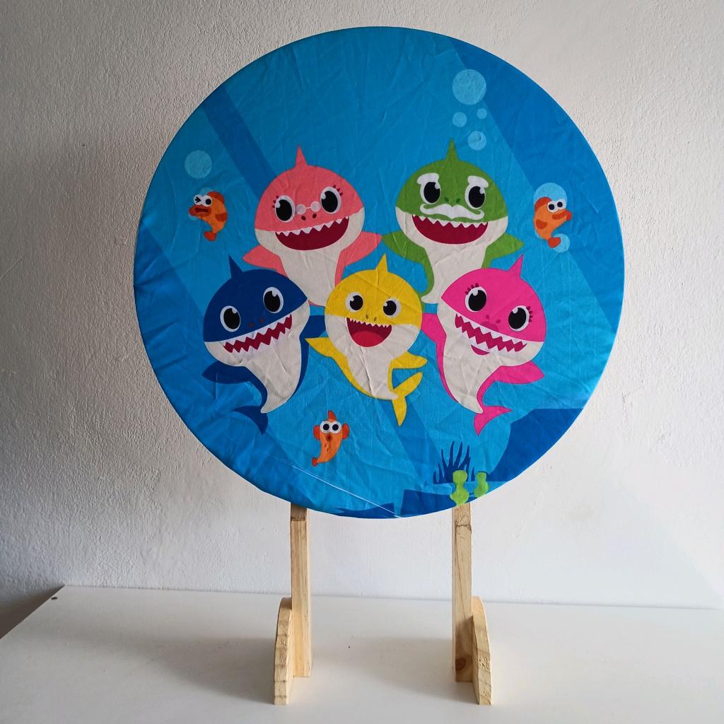Capa Mini Painel 50X50  Baby Shark - Mary Decor Festas & Locações