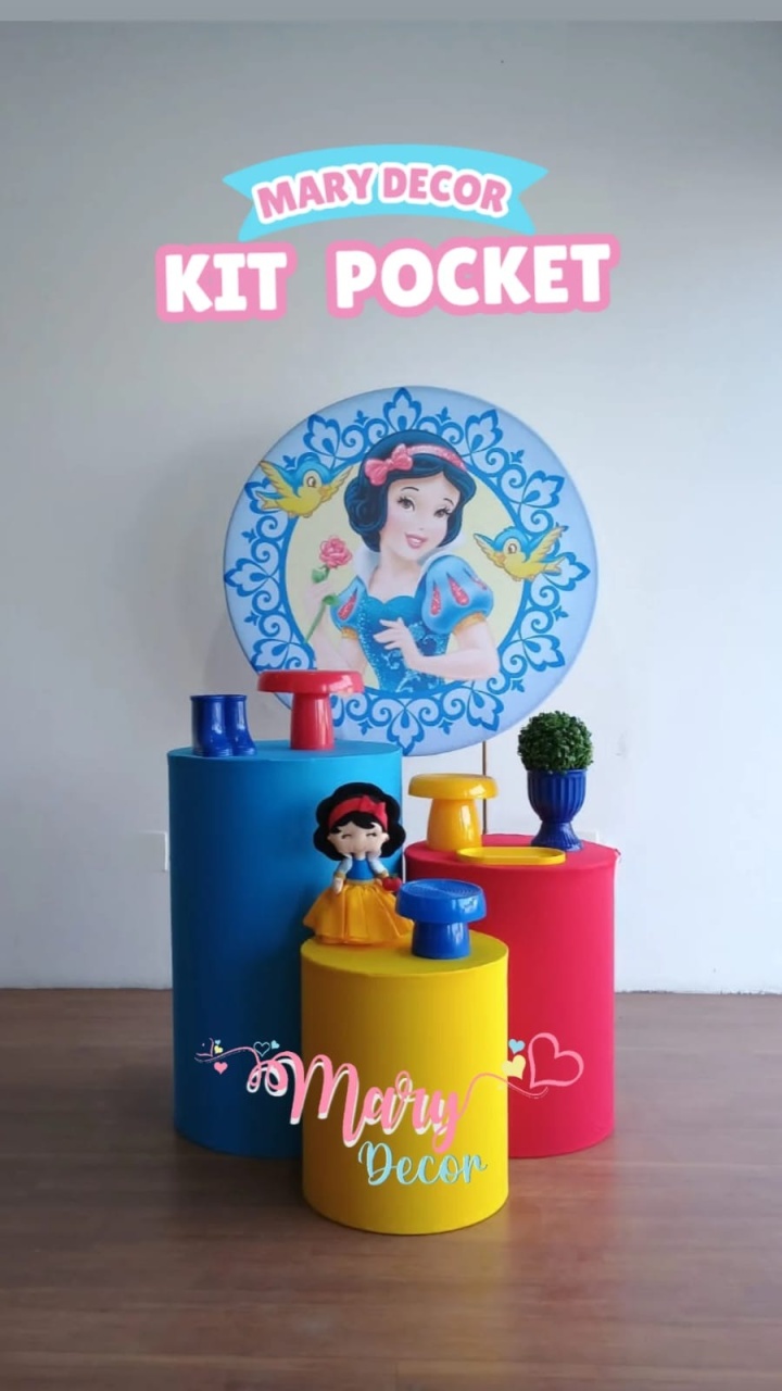 Kit Pocket Branca de Neve - Mary Decor Festas & Locações