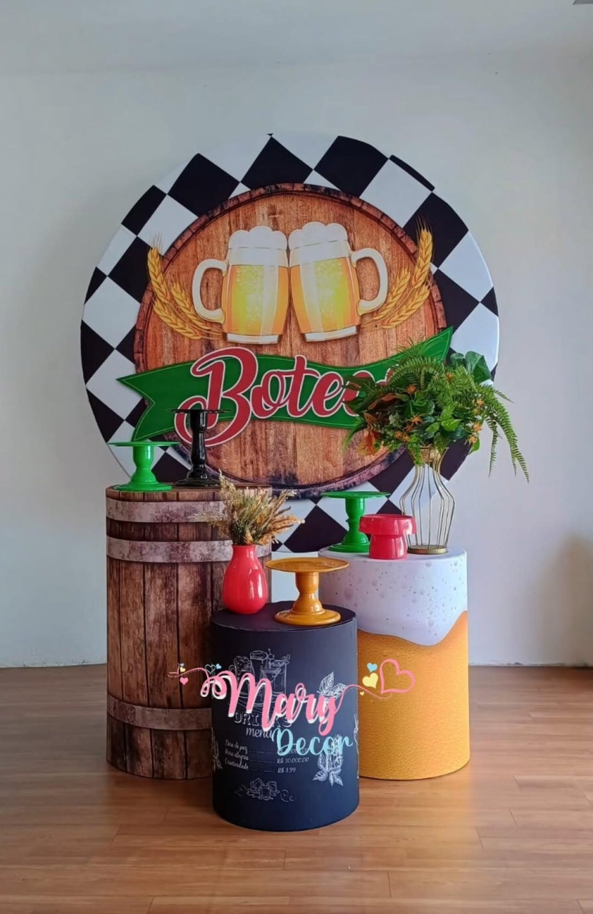 Boteco  Kit Festa Só Um Bolinho Adulto  - Mary Decor Festas & Locações