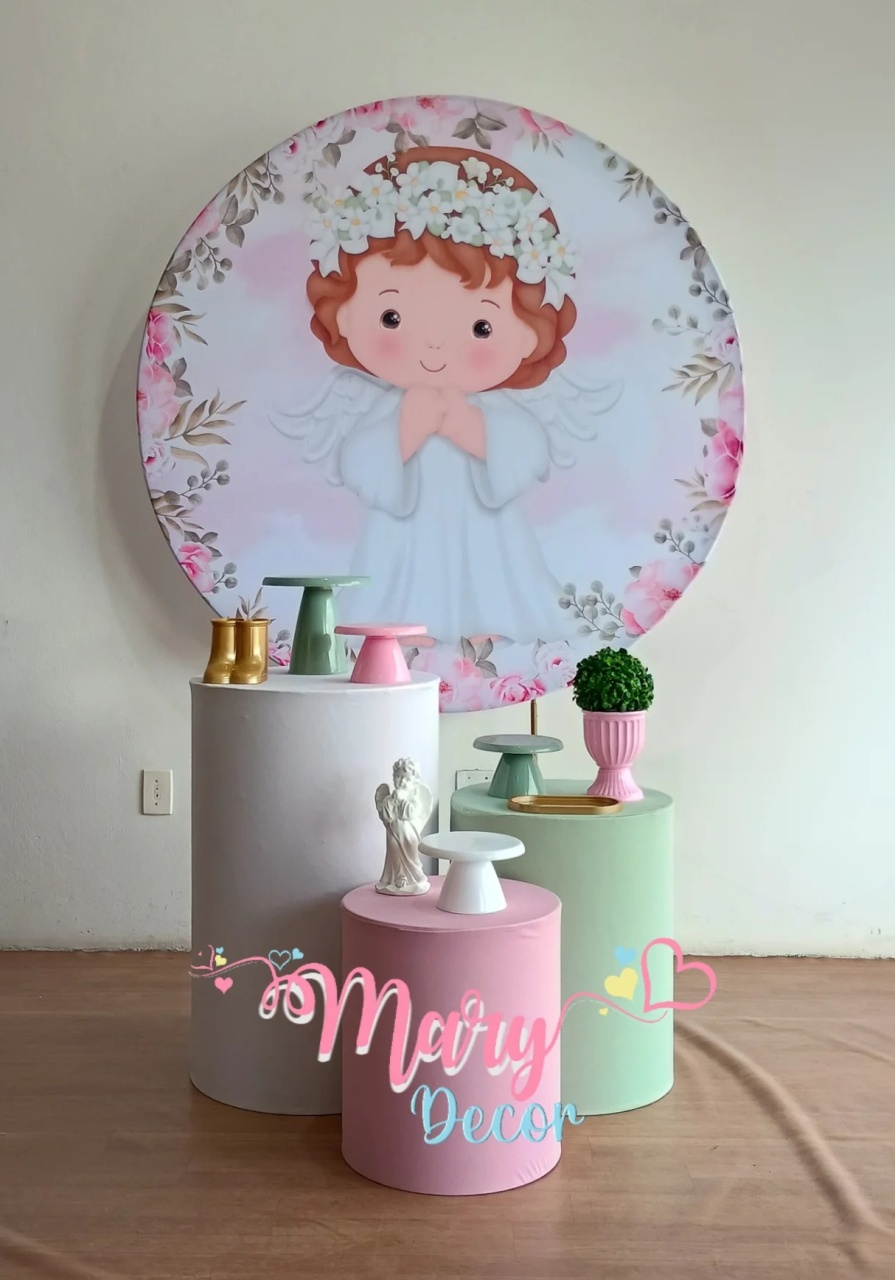 Batizado Menina Kit Básico   - Mary Decor Festas & Locações