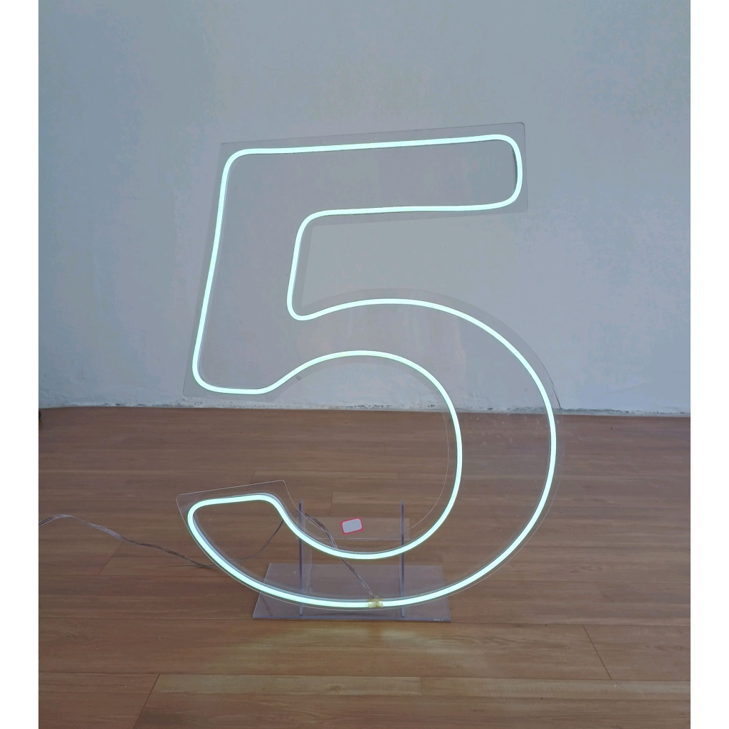 Numeral 5 Led G - Mary Decor Festas & Locações