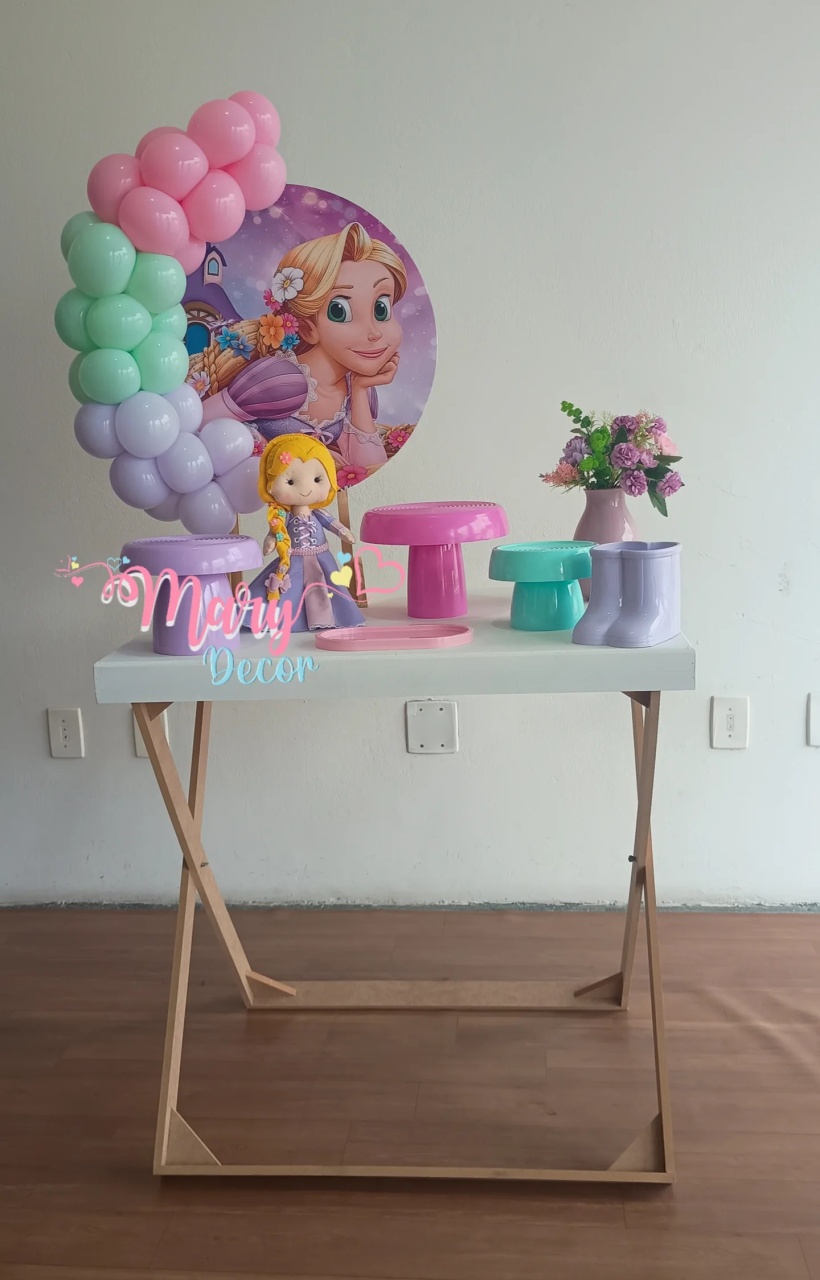 Mini Kit  Rapunzel  - Mary Decor Festas & Locações