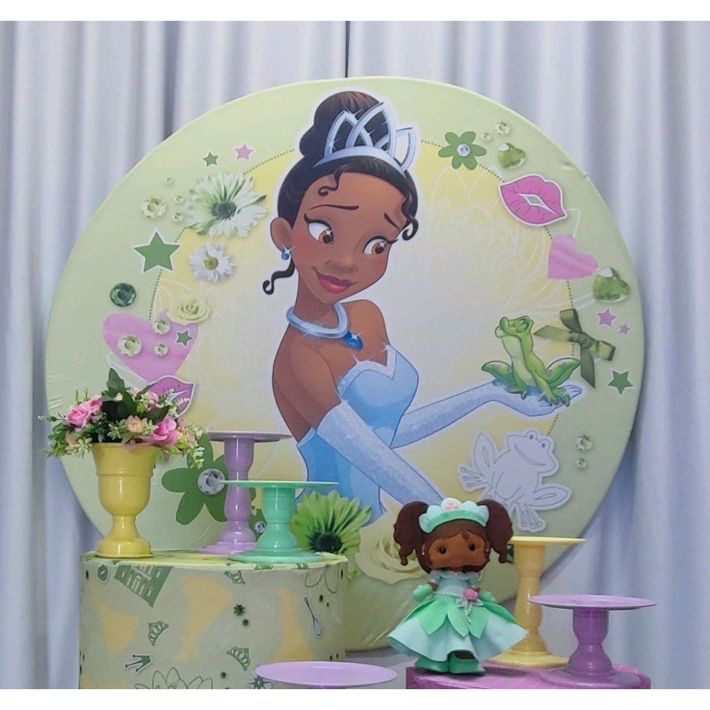  Capa Veste Facil  Tiana E Sapo Princesa - Mary Decor Festas & Locações
