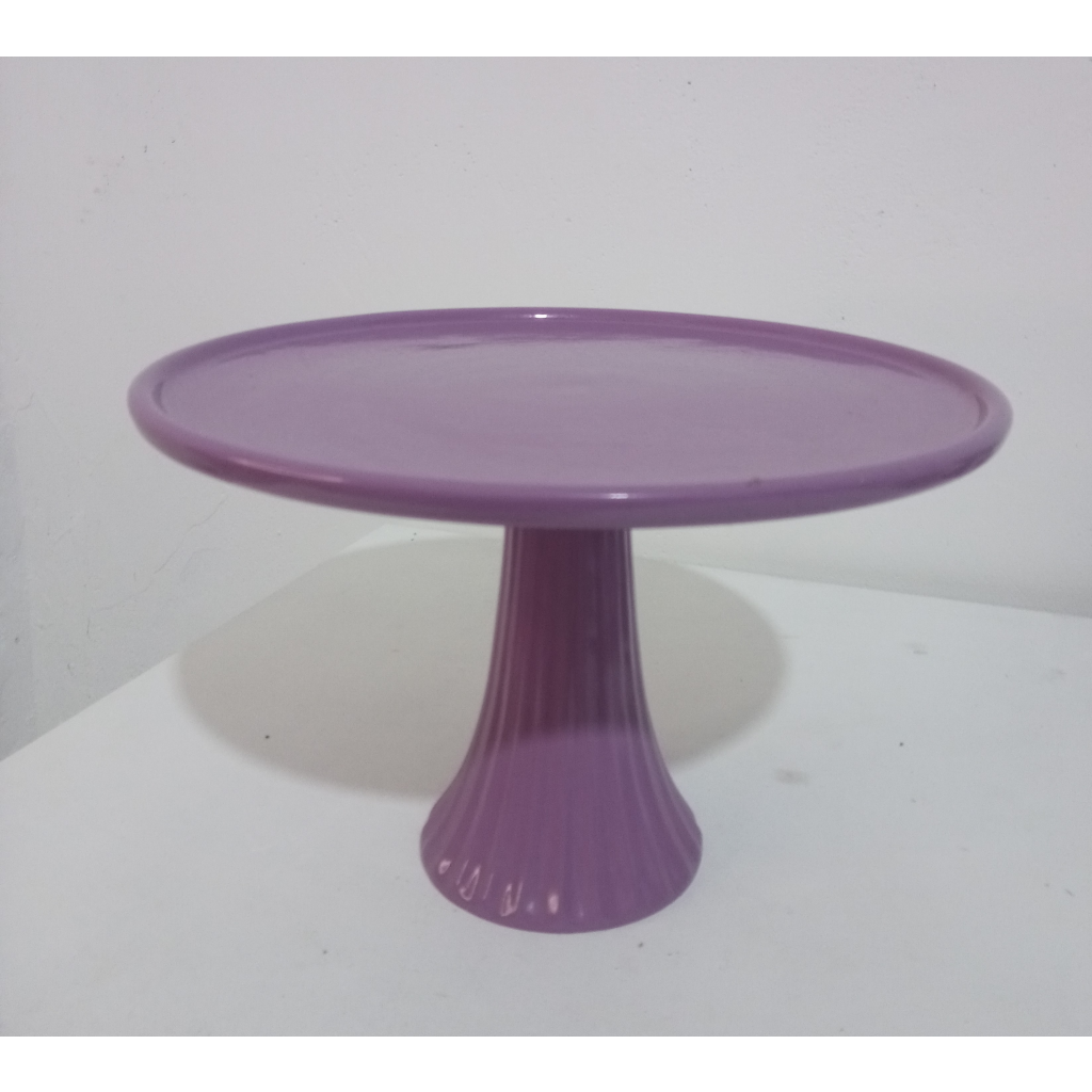 Bandeja Ceramica Lilas G - Mary Decor Festas & Locações