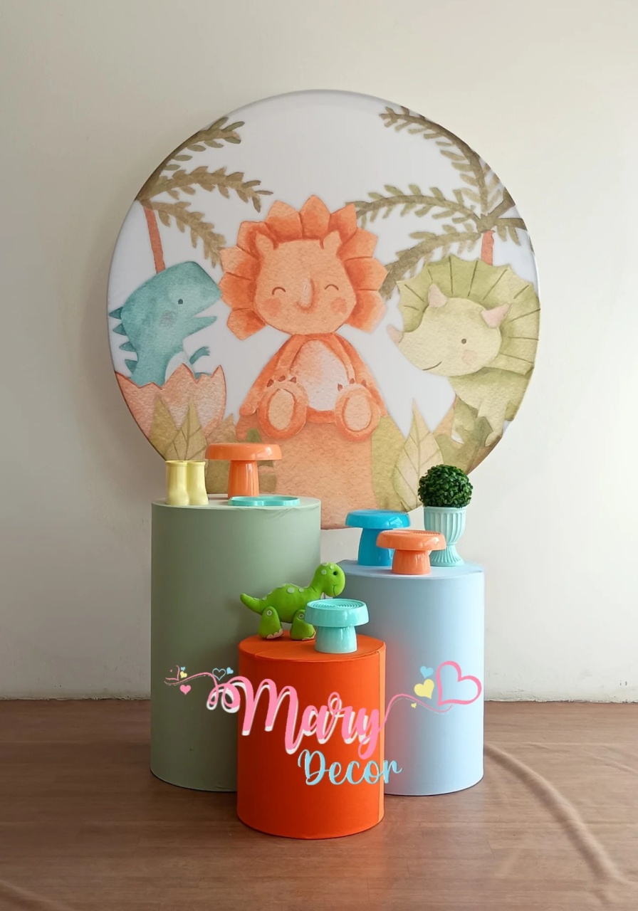 Dino Baby Aquarela Kit Básico   - Mary Decor Festas & Locações
