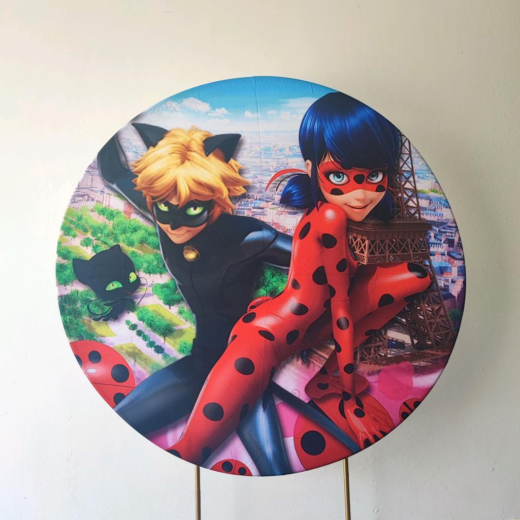 Painel 1.00X1.00 Ladybug - Mary Decor Festas & Locações