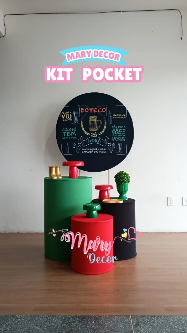 Kit Pocket Boteco - Mary Decor Festas & Locações