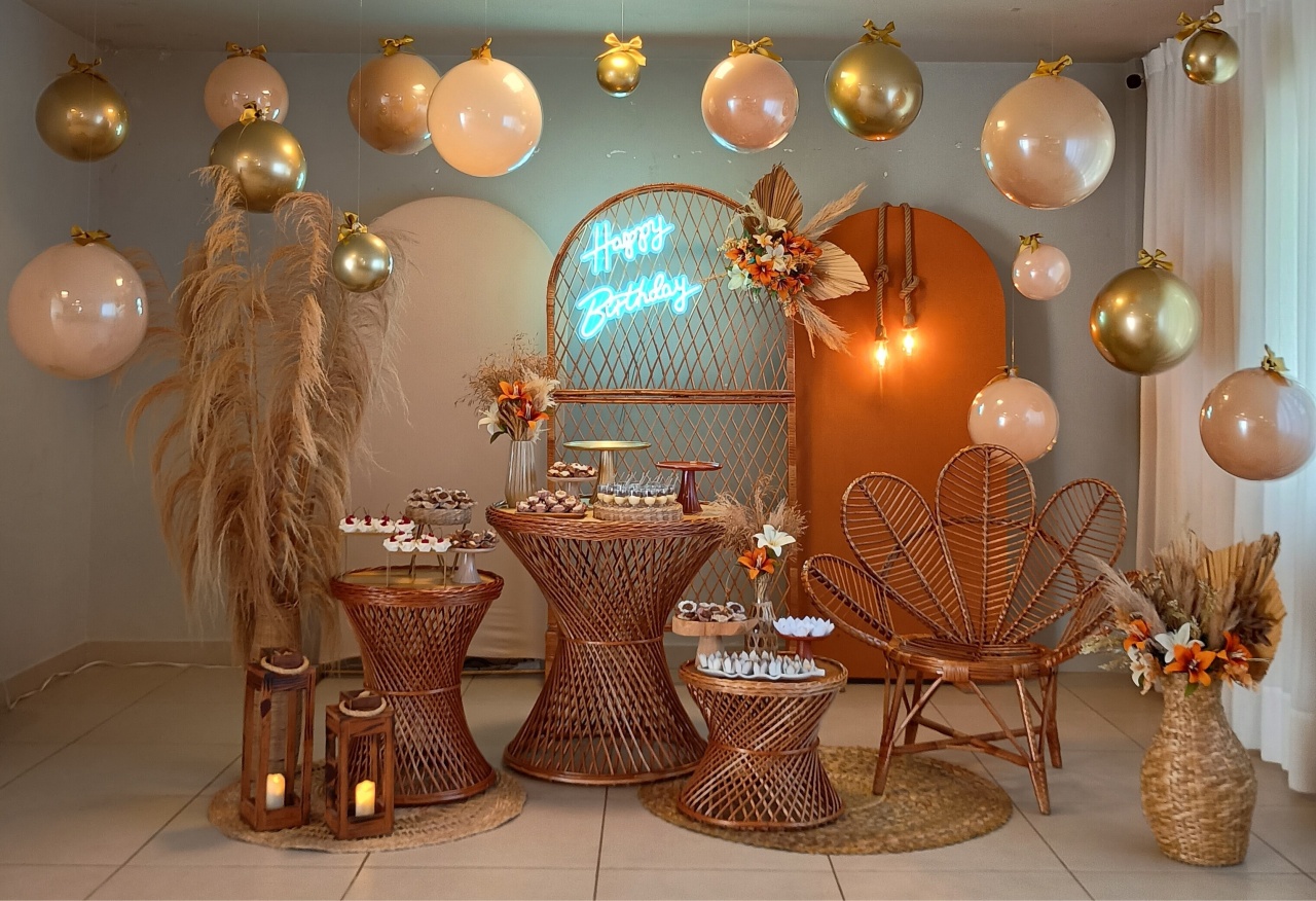 Composição Luxo Boho Chic  - Mary Decor Festas & Locações