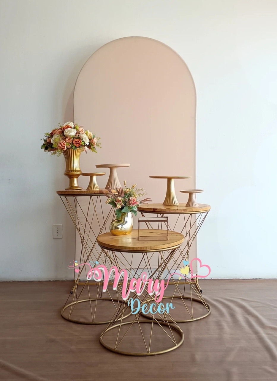 Areia /Bege Kit Celebre 01 - Mary Decor Festas & Locações