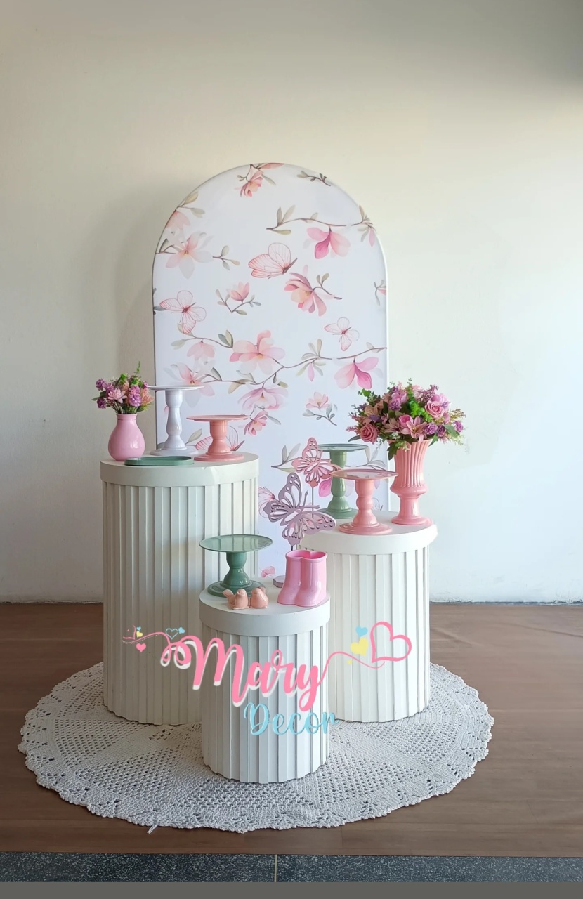 Kit Jardim Borboletas Celebre Baby  Luxo  - Mary Decor Festas & Locações