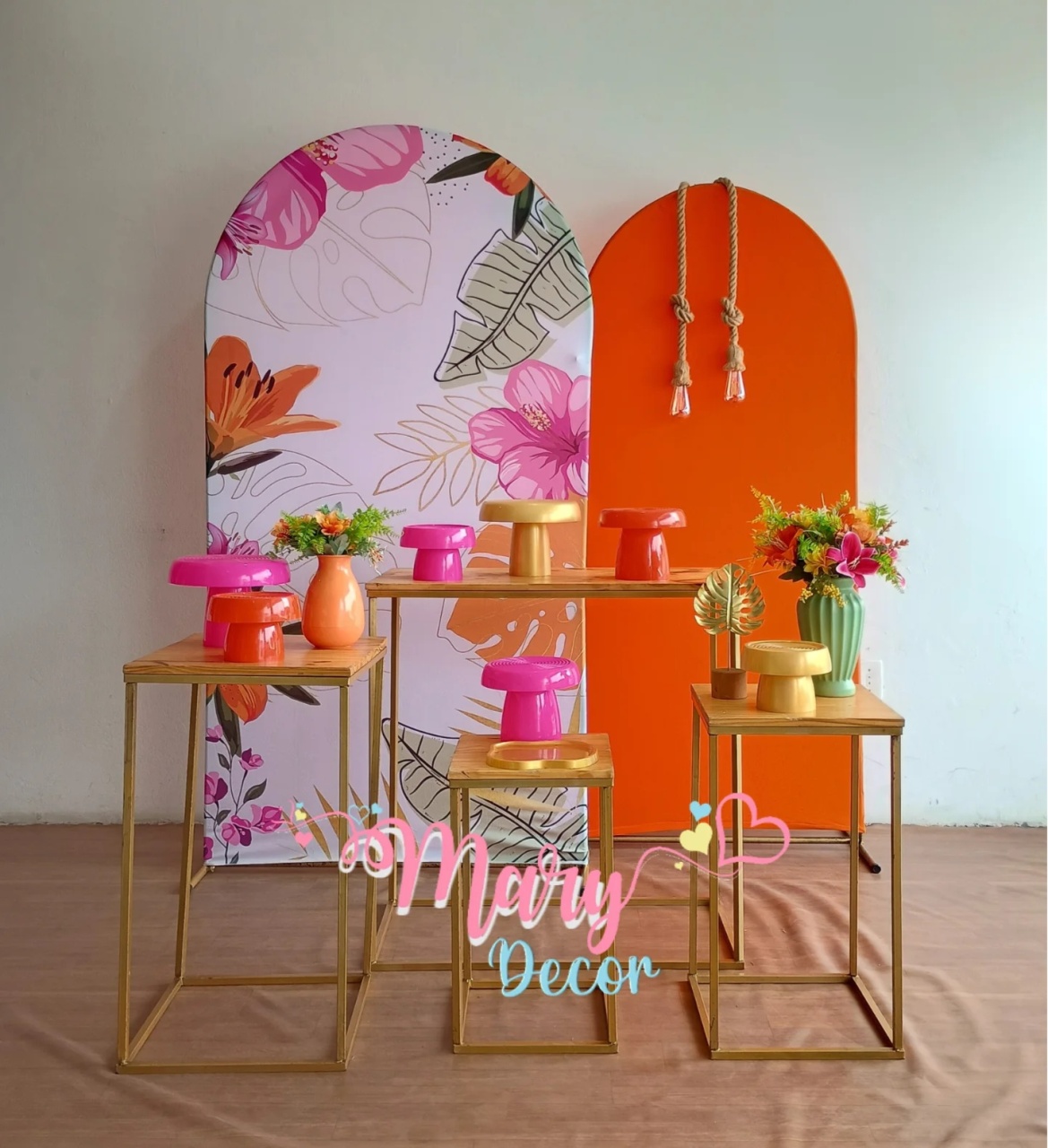 Tropical Feminino Festa Em Casa + Adicional - Mary Decor Festas & Locações