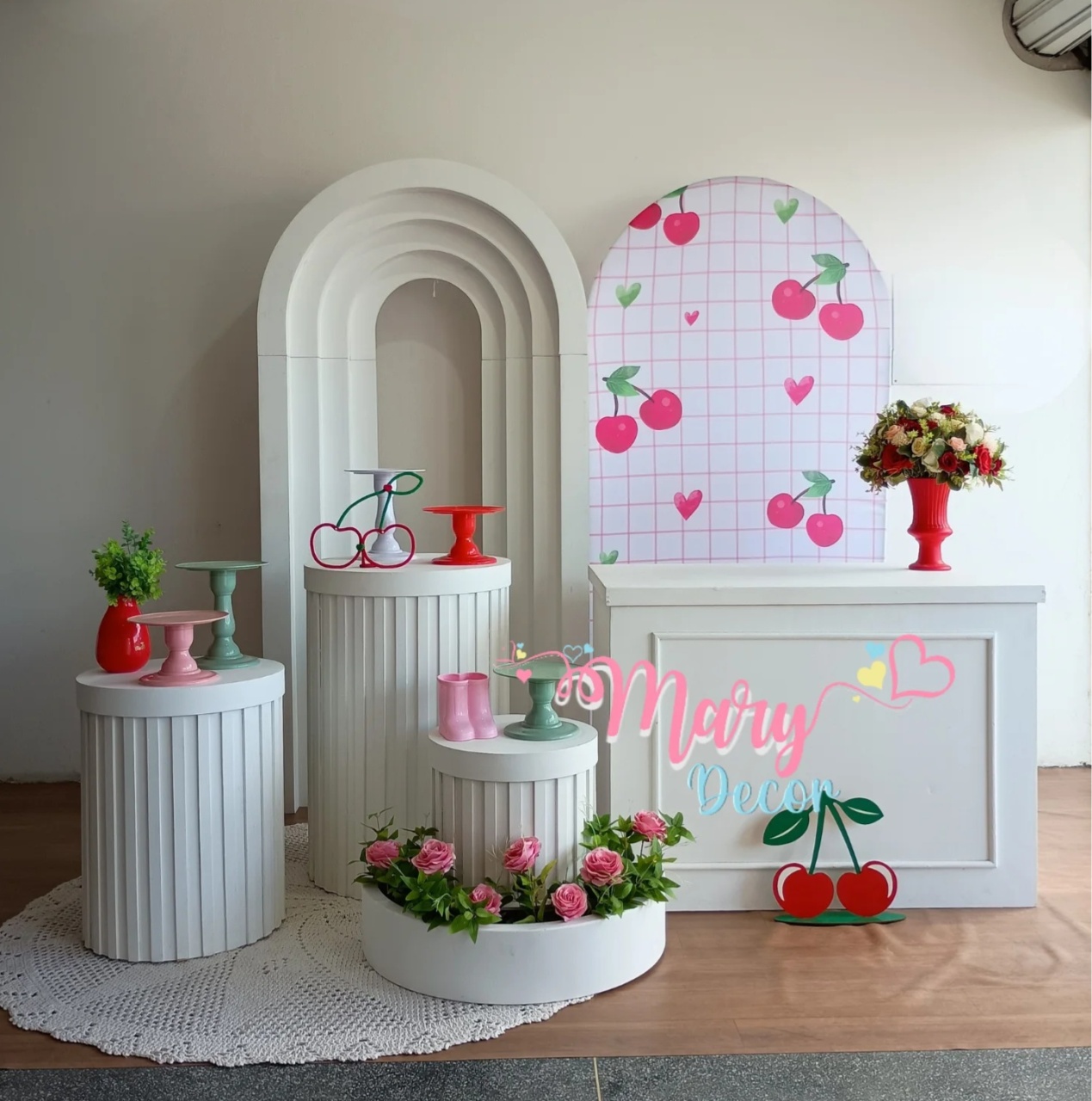 Cerejinha Kit Celebre Baby Luxo + Adicionais  - Mary Decor Festas & Locações