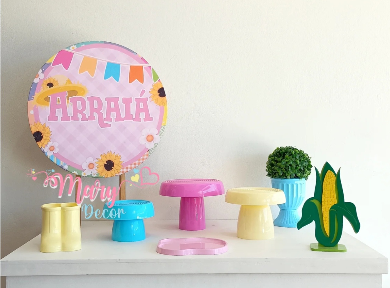 Arraia  Kit Festa Na Mesa   - Mary Decor Festas & Locações