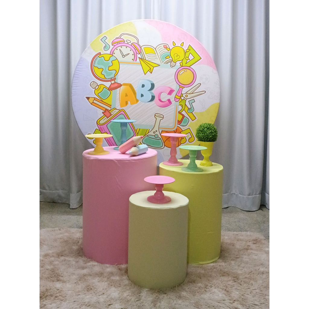 Kit Abc  Menina P&M (Básico) - Mary Decor Festas & Locações