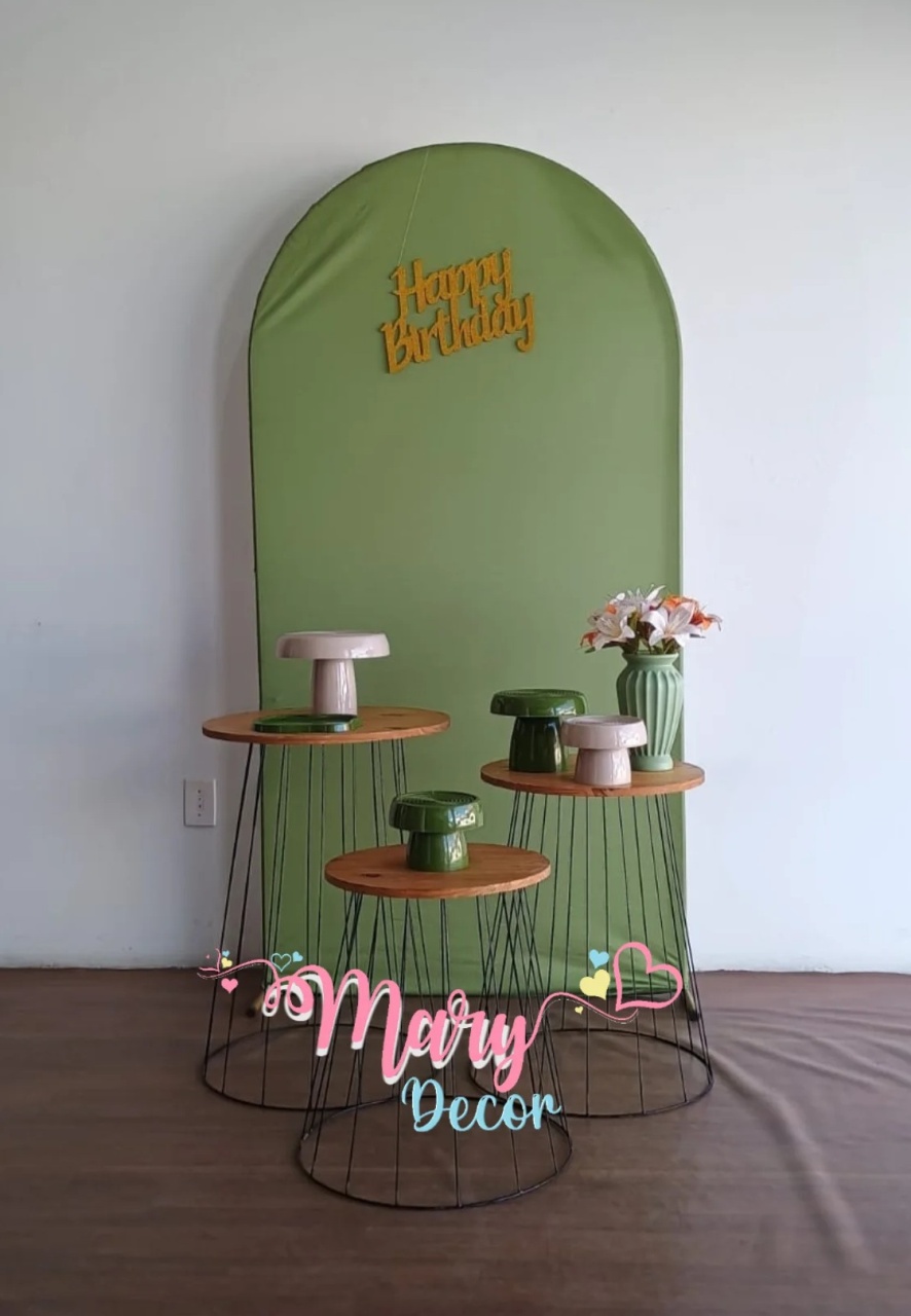 Kit Meu Dia Verde Oliva   - Mary Decor Festas & Locações