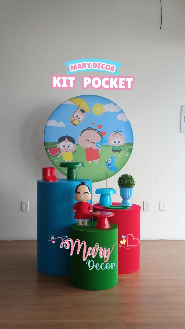 Kit Pocket Turma da Mônica Toy - Mary Decor Festas & Locações