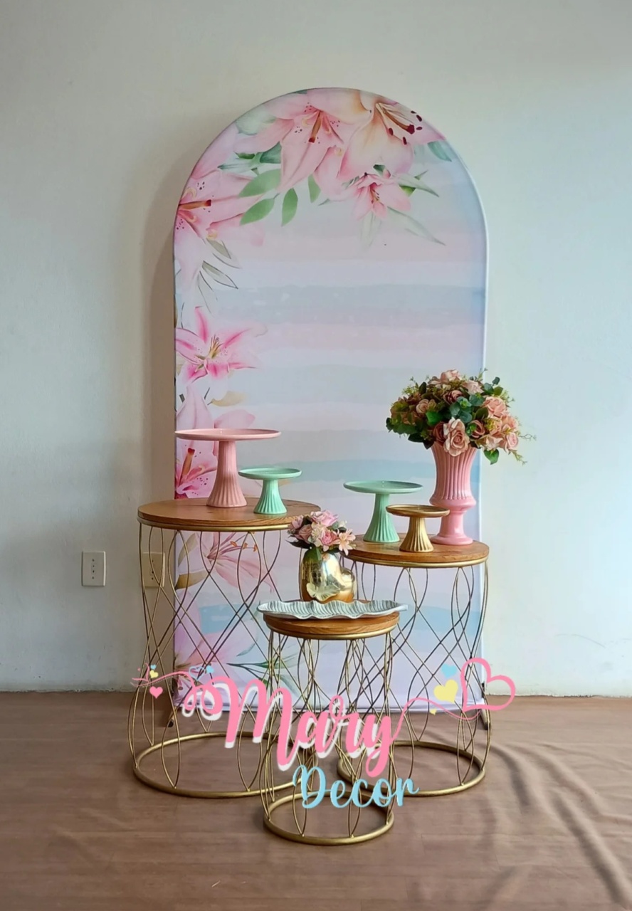 Floral Azul E Rosa Kit Celebre 01 - Mary Decor Festas & Locações
