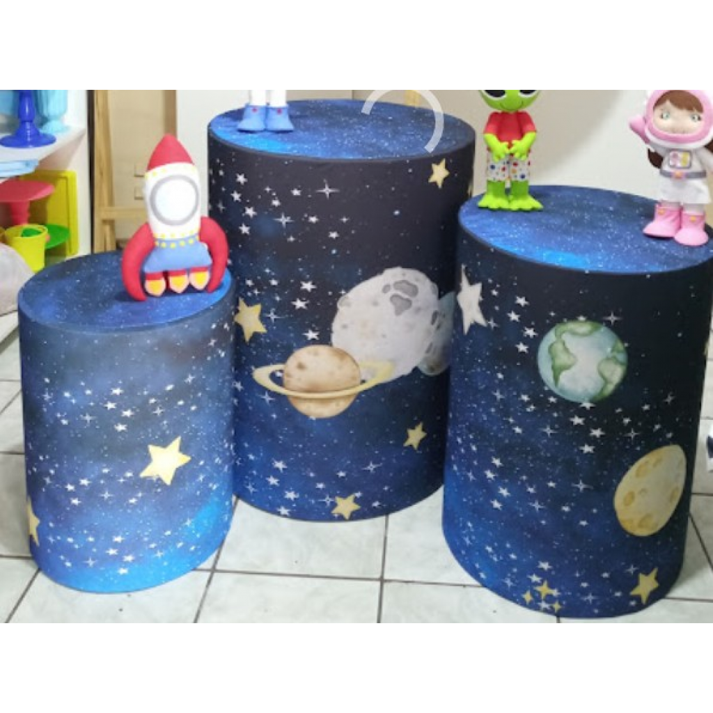 Capa de Cilindro Astronalta - Mary Decor Festas & Locações