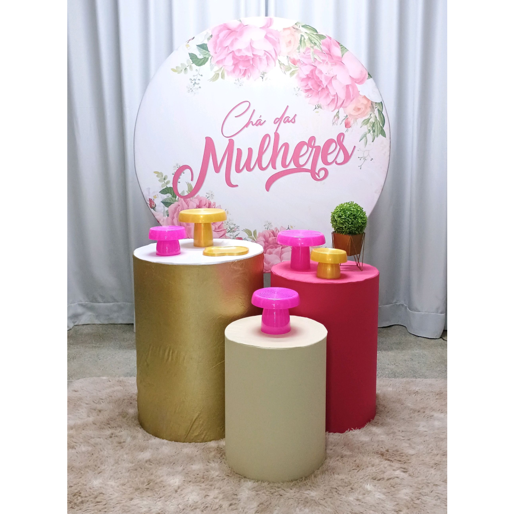 Kit Chá de Mulheres P&M (Básico) - Mary Decor Festas & Locações