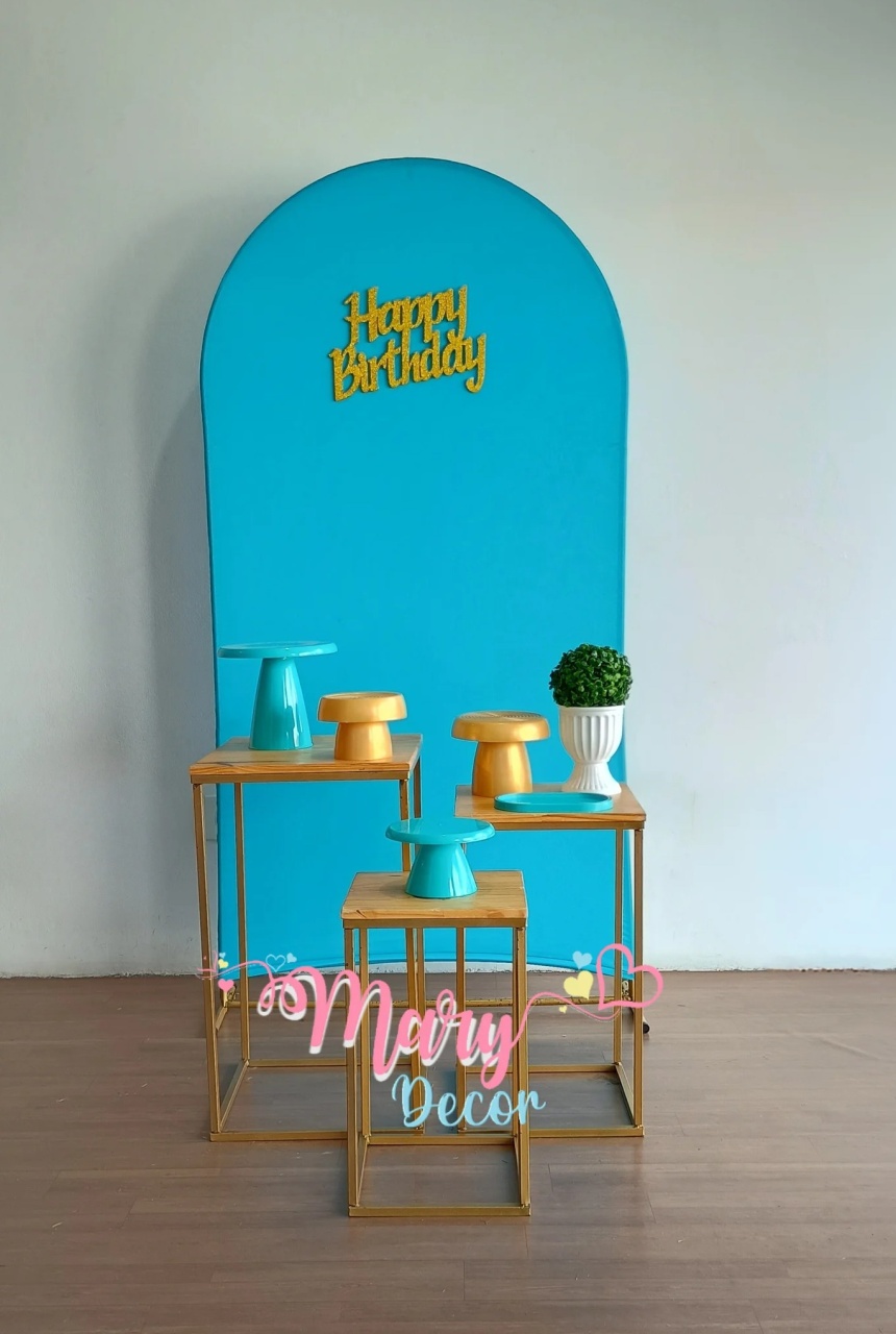 Kit Meu Dia Azul Turquesa  - Mary Decor Festas & Locações