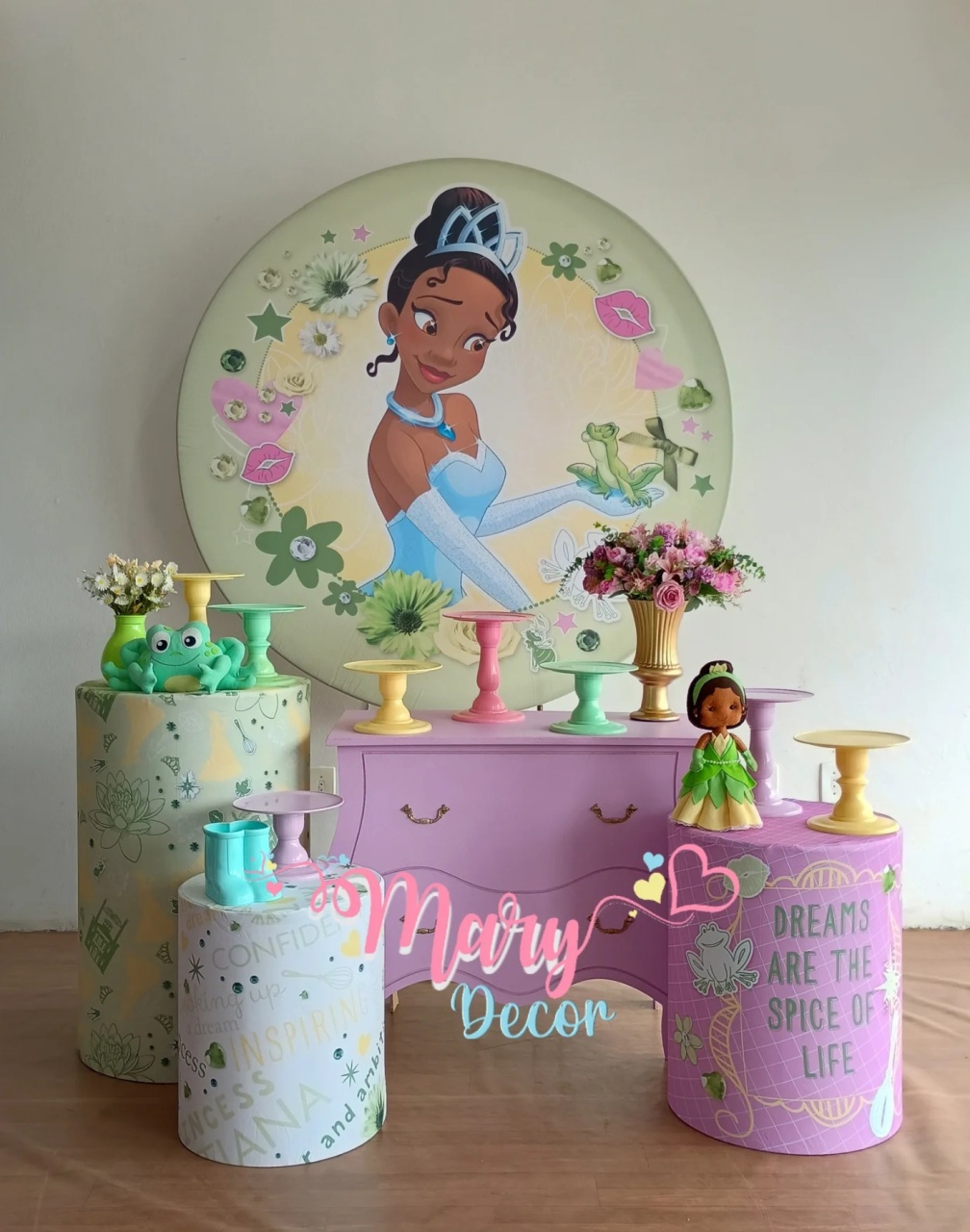 Princesa Tiana Kit Festa Em Casa  - Mary Decor Festas & Locações