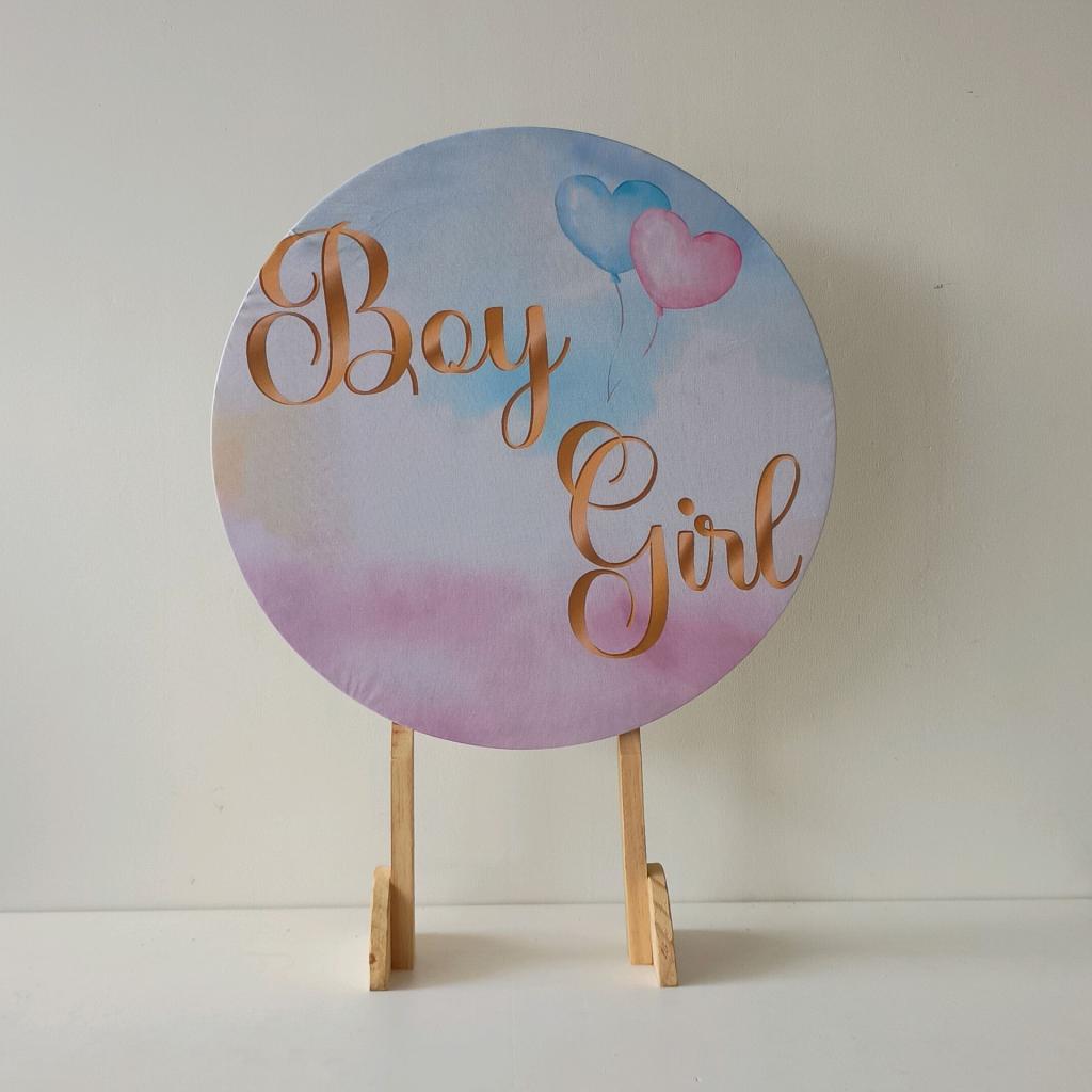Capa Mini Painel Chá Revelação - Mary Decor Festas & Locações