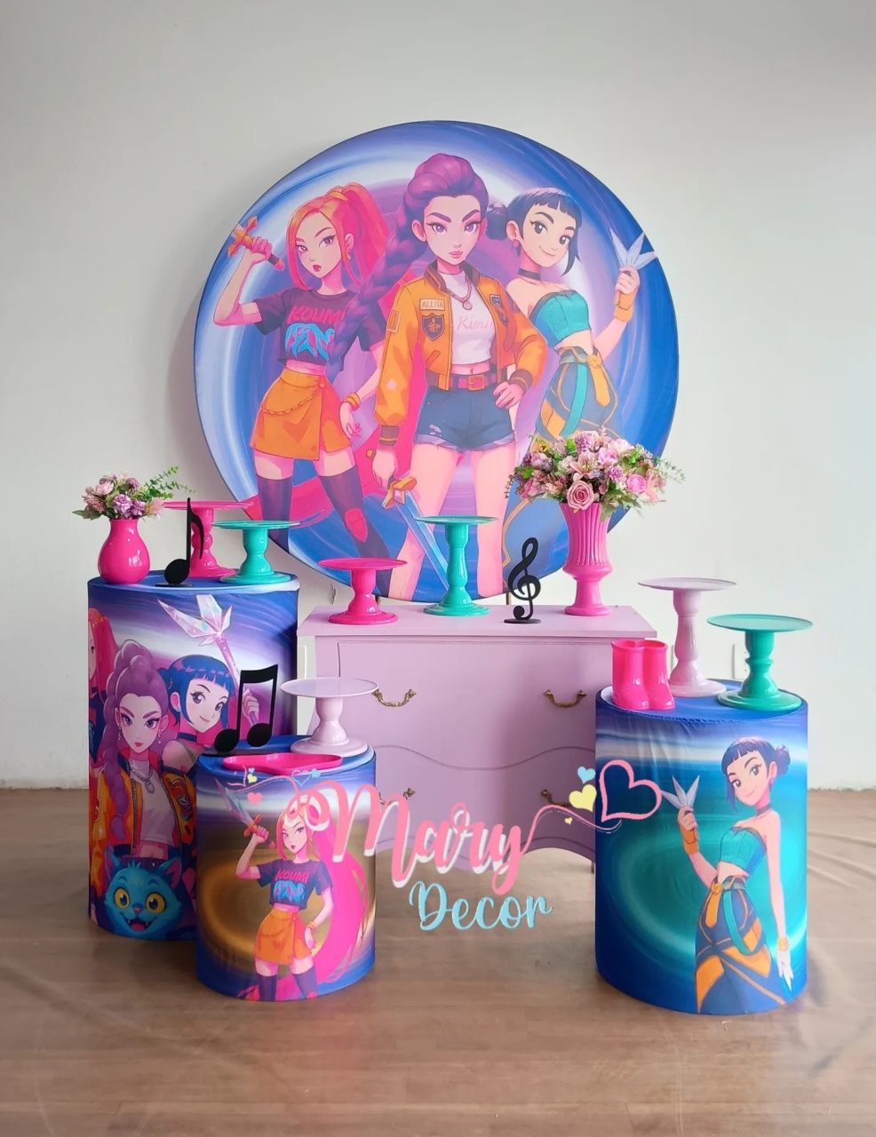 Guerreiras Do K Pop Kit Festa Em Casa  - Mary Decor Festas & Locações