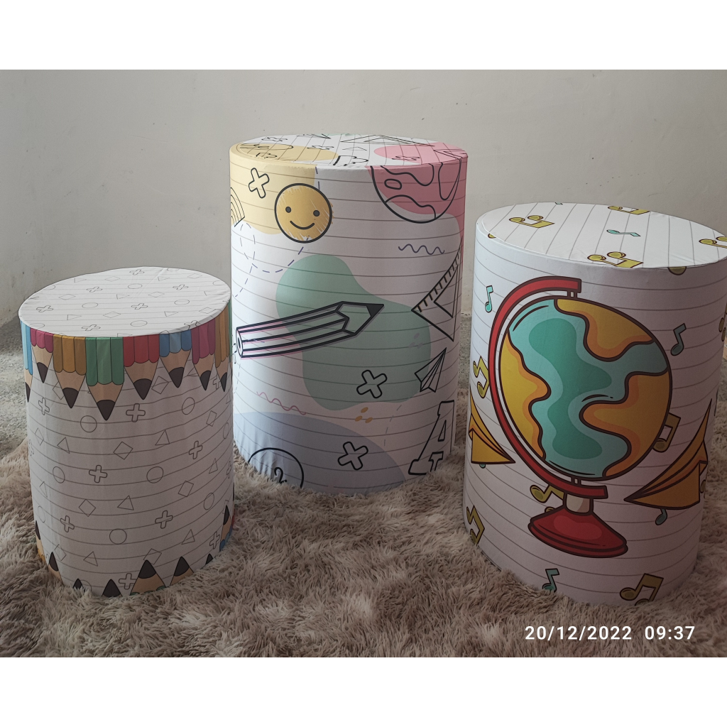 Kit Capas de Cilindro  Abc - Mary Decor Festas & Locações