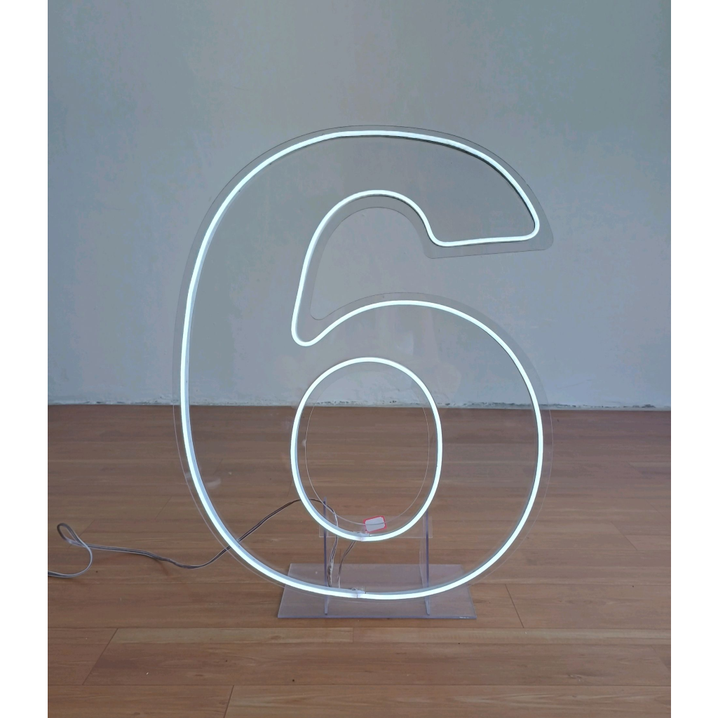 Numeral 6 Led G - Mary Decor Festas & Locações