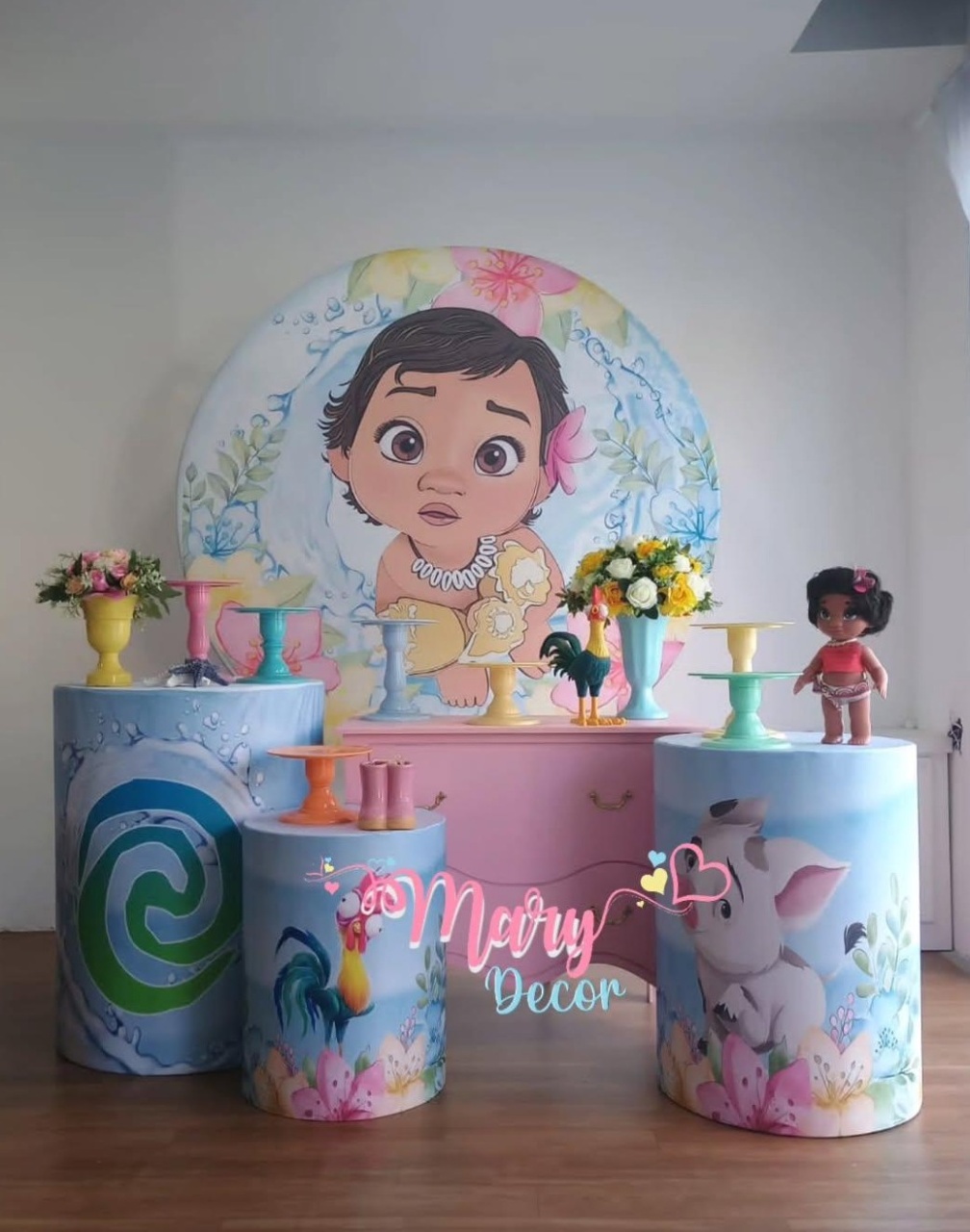 Moana Baby Kit Festa Em Casa - Mary Decor Festas & Locações