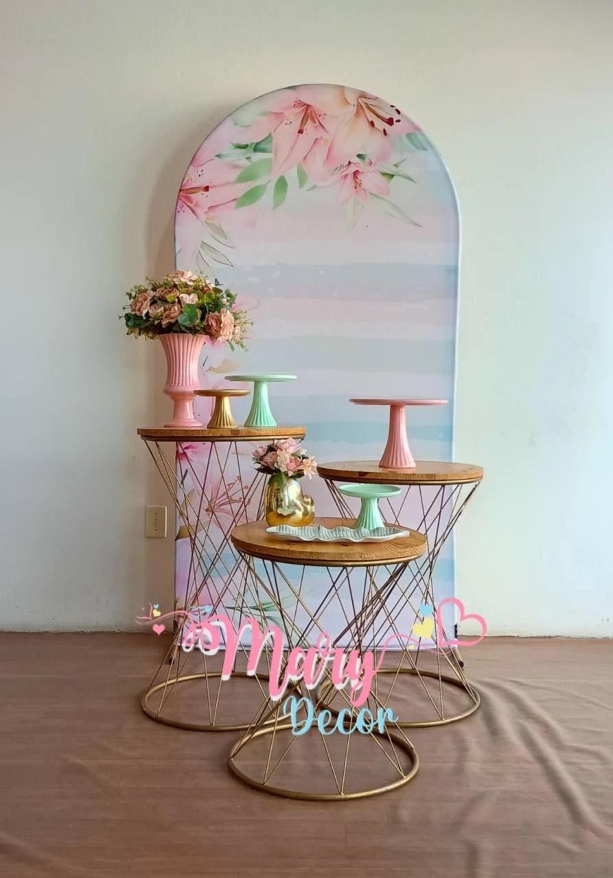 Floral Azul E Rosa Kit Celebre 03 - Mary Decor Festas & Locações