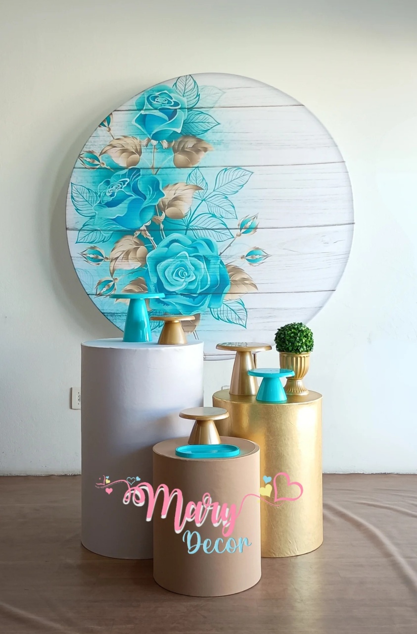  Floral Tiffany Kit Básico - Mary Decor Festas & Locações