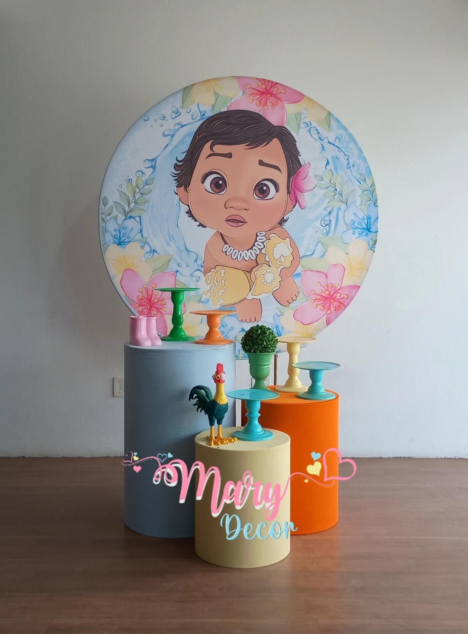 Moana Baby Kit Basico - Mary Decor Festas & Locações