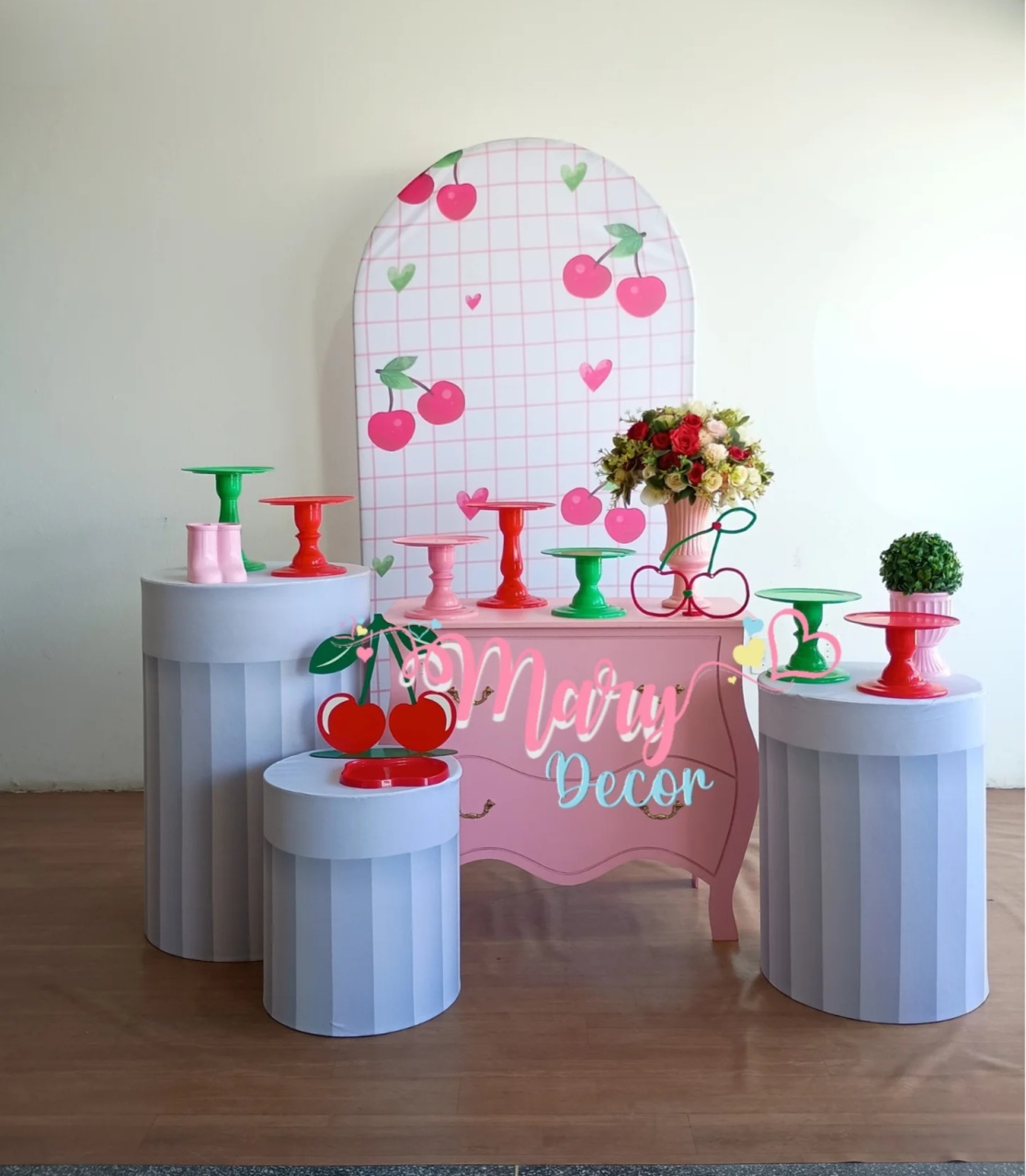 Cerejinha Kit Festa Em Casa - Mary Decor Festas & Locações