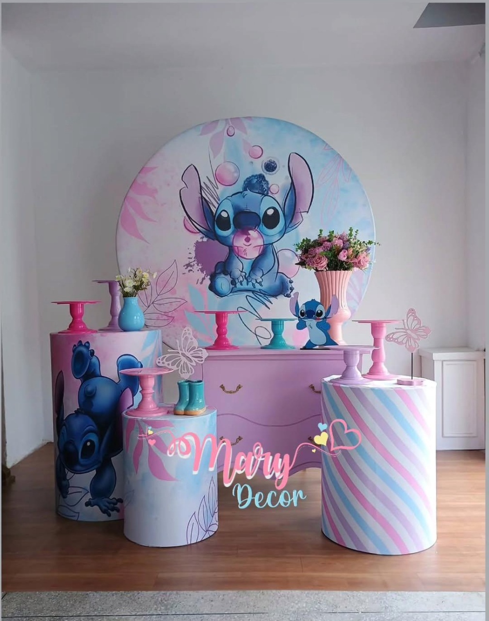 Stitch Kit Festa Em Casa  - Mary Decor Festas & Locações