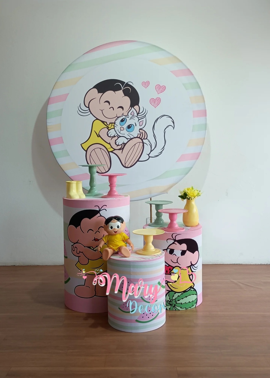  Magali Rosa Kit Só Um Bolinho  - Mary Decor Festas & Locações