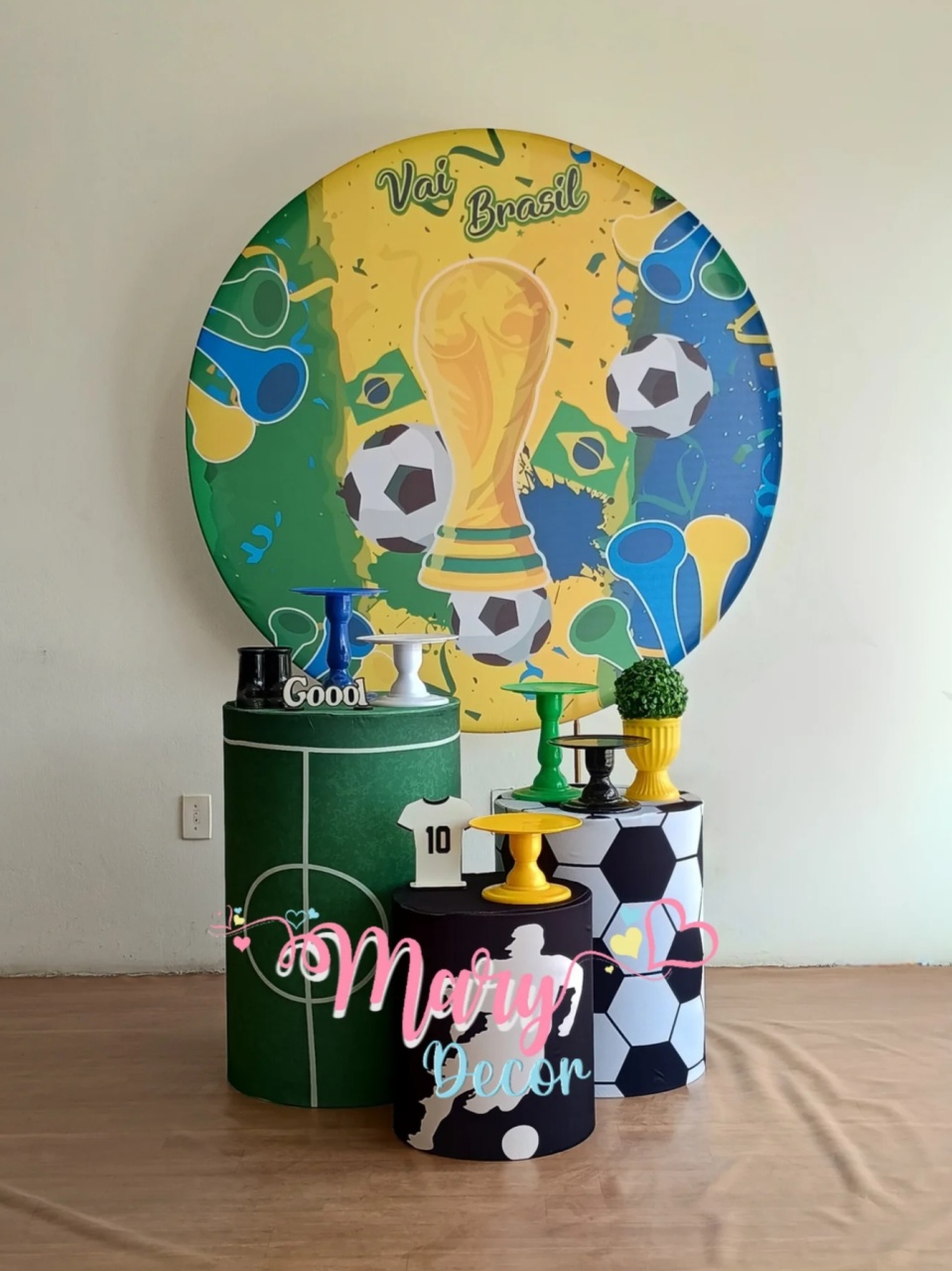 Copa Brasil Kit So Um Bolinho - Mary Decor Festas & Locações