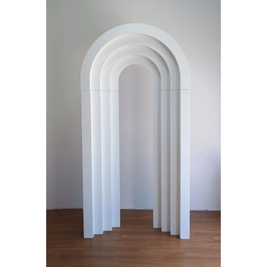Portal 3D Branco - Mary Decor Festas & Locações