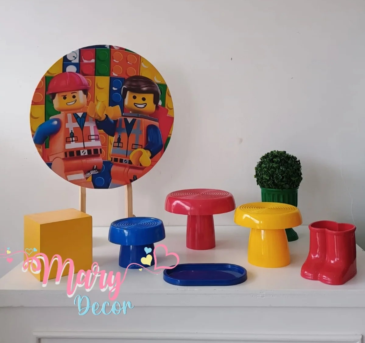 Mini Kit Lego  - Mary Decor Festas & Locações