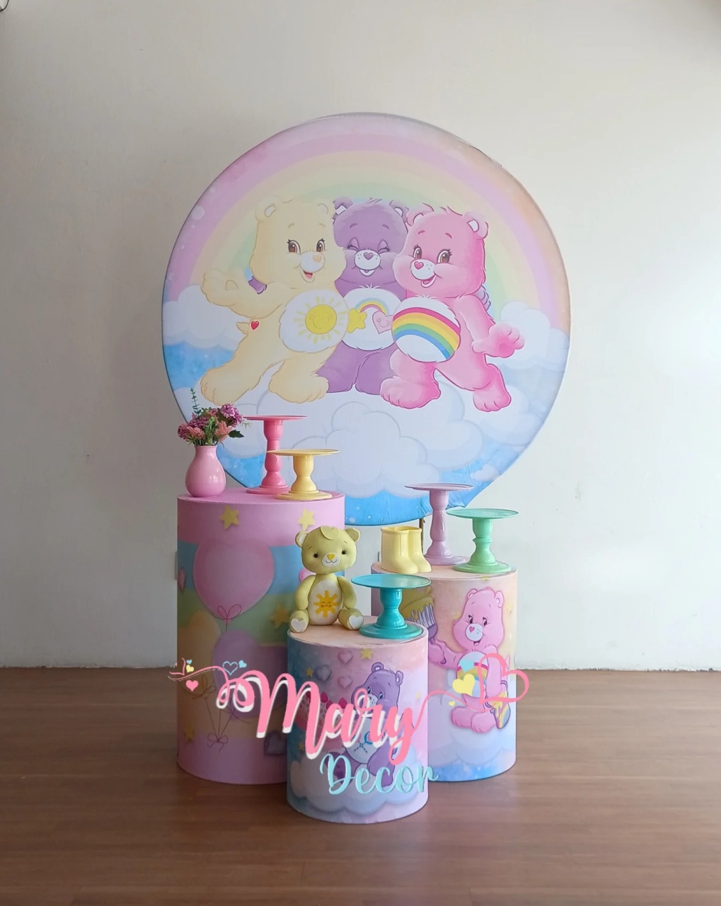 Ursinhos Carinhosos Kit Só Um Bolinho  - Mary Decor Festas & Locações