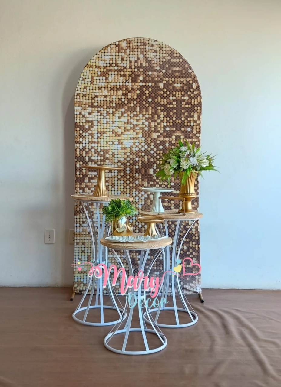 Dourado Com Branco Kit Celebre - Mary Decor Festas & Locações