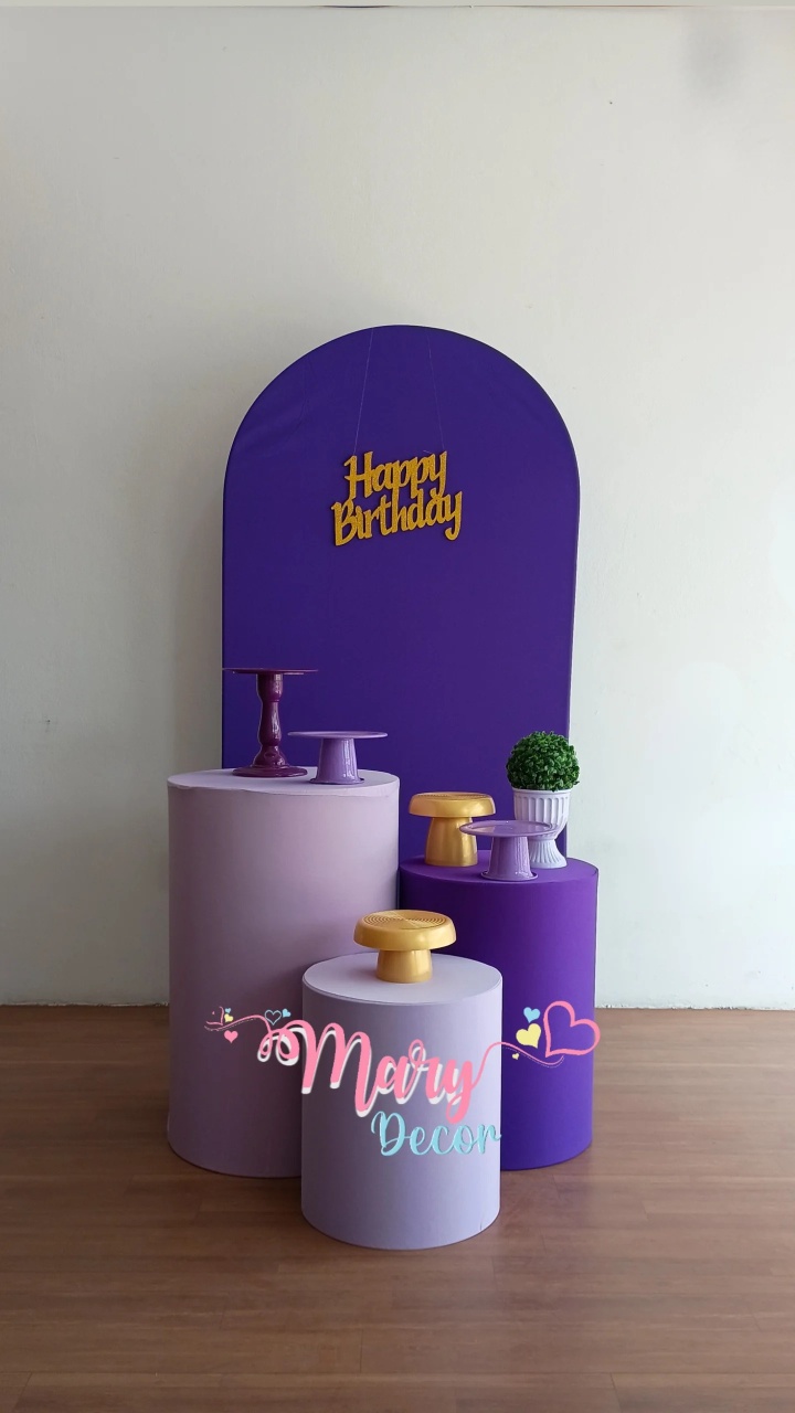 Celebre Básico Roxo  - Mary Decor Festas & Locações