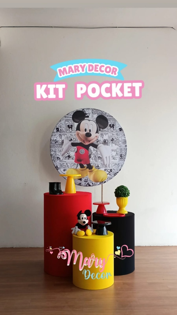 Kit Pocket Mickey - Mary Decor Festas & Locações
