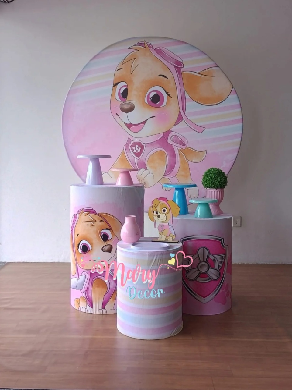 Sky Patrulha  Canina Kit Só Um Bolinho  - Mary Decor Festas & Locações