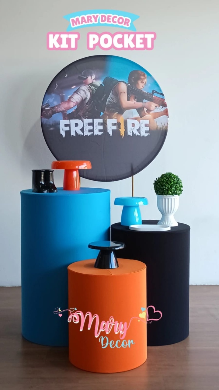 Kit Pocket Free Fire - Mary Decor Festas & Locações