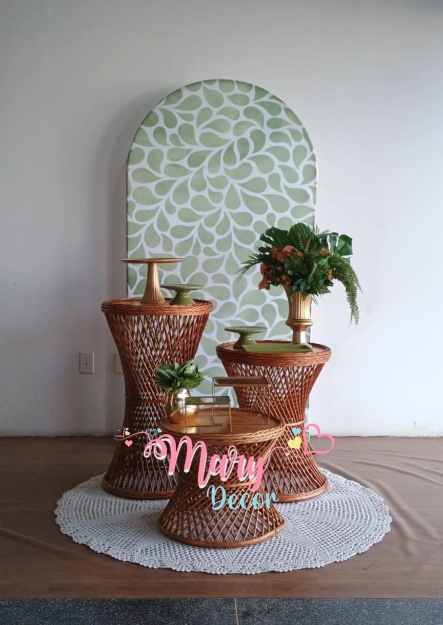Kit Luxinho Verde E Branco  - Mary Decor Festas & Locações